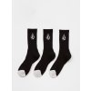 Volcom Full Stone Sock 3Pk (black), čierna