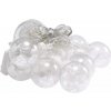 KIK KX5245 Vianočný svetelný záves guľa 108 LED, multicolor, 3 m