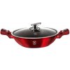 Wok s pokrievkou 30 cm Berlingerhaus Metallic Line Burgundy BH-7110