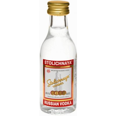 Stolichnaya 40% 0,05 l (čistá fľaša)