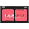 Catrice Blush Affair Cream & Powder Palette krémová a pudrová tvářenka 010 Stunning Strawberry 6 g