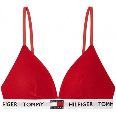 Tommy Hilfiger Tommy cotton červená podprsenka s jemnou výstužou a nastaviteľnými ramienkami