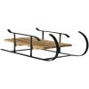 Ib Laursen Dekoratívne sane Black Wooden Seat Small
