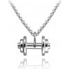 MINET JMAN0413SN50 - Strieborný náhrdelník FITNESS DUMBBELLS