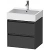 Duravit Ketho.2 - Umývadlová skrinka, 55x58x46 cm, 2 zásuvky, grafit mat K25275049490000