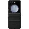 Case Samsung EF-VF731PBEGWW Z Flip 5 F731 čierne púzdro s klopou z ekologickej kože (EF-VF731PBEGWW)