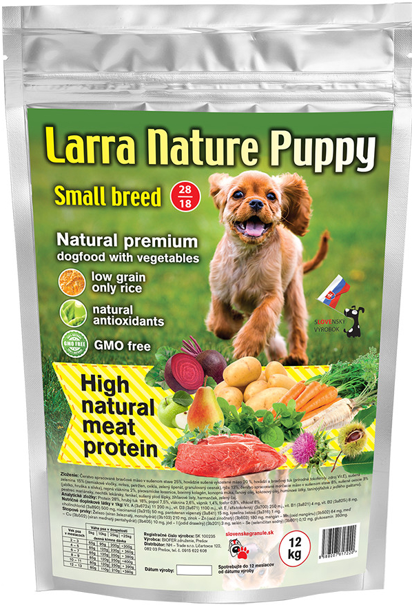 Larra Nature Puppy Small Breed 28/18 24 kg