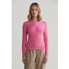 SVETER GANT STRETCH COTTON CABLE C-NECK CANDY PINK