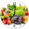 Sklenené hodiny okrúhle Zeleninový fi 30 cm