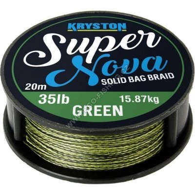 Kryston šnúra Super Nova Solid Braid Zelený 20m 25lb