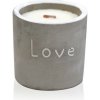 AWM Stredná Betónová Sójová Sviečka - Love - Figa & Čierna Ríbezľa 1ks