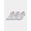 Under Armour UA Essential No Show 3pk-WHT bielo-ružové 3 páry