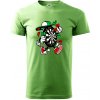 Šipkár kreslený terč - Klasické pánske tričko vyššej gramáže - 2XL ( Trávová zelená )
