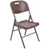 Rozkladacia stolička RATTAN hnedá