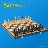 Drevené šachy v akcii Klubovka v kazete čierna Polsko