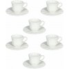 Tognana QUEEN kávových šálok a tanierikov biele 6 x 110 ml