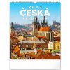 NOTIQUE Nástenný kalendár Česká republika 2027, 30 x 34 cm