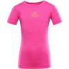 Alpine Pro Basiko Detské funkčné tričko KTSE431 neon pink 164-170