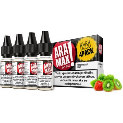 ARAMAX 4Pack Strawberry Kiwi 4x10ml Síla nikotinu: 18mg
