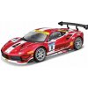 Bburago - RACING, Ferrari 488 Challenge (Formula racing 2017), tmavo červená, 1:24