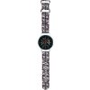 Hello Kitty - silikónový remienok s motívom hlavičiek a prúžkov pre Samsung Watch (46 mm) / Watch 3, Huawei Watch GT 2 / GT 3 (46 mm) – čierny KF2345715