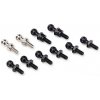 Traxxas guľové čapy čierne (6), strieborné (2), dlhé (2)