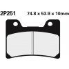 NISSI BRAKE PADS 2P-251ST SINTER METAL