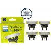 Philips OneBlade 360 náhradní břity 4ks QP440/50, QP440/50