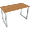 Pracovný stôl UNI O, 120x75,5x60 cm, jelša/sivá