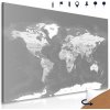 Obraz na korku podrobná moderná mapa v čiernobielom prevedení