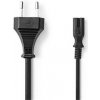 Nedis Nedis PCGB11040BK20 - Euro Napájecí Kabel | Rovná Euro Zástrčka – IEC-320-C7 | 2 m | Černý