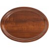 Tác dřevěný ořech, oválný 230x160x15 mm | CONTACTO, 3403/230 ořech