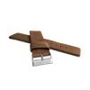 LAVVU LSCUE22 - Hnědý hladký řemínek LAVVU PLAIN z luxusní kůže Top Grain - 22