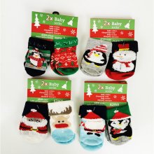 Ponožky pre novorodencov Vianočné