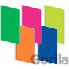 Poznámkový blok - Fluo, A4, 70 g, 70 listov, linka, PP dosky, mix 5 motívov
