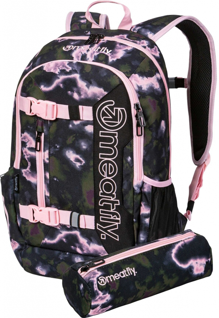 Meatfly Basejumper Storm Camo/Pink 22 l