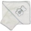 Italbaby froté osuška so žinkou Fiocco 75x75cm biela