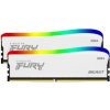 Kingston FURY Beast White/ DDR4/ 32GB/ 3200MHz/ CL16/ 2x16GB/ RGB/ White KF432C16BWAK2/32