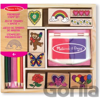 Melissa & Doug Drevené pečiatky Priateľstvo