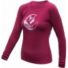 Dámske tričko dl.rukáv SENSOR MERINO ACTIVE FOX lilla XL