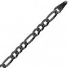 Stříbrný náhrdelník FIGARO 4 mm - černý, ruthenium varianta 60 cm