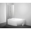 Ravak CVSK1 Rosa 140 / 150 L vaňová zástena , bright alu + Transparent , ľavá 7QLM0C00Y1