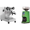 Lelit MaraX3 PL62X3, stainless steel + Eureka Atom 60, kawasaki green