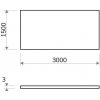 Eloxovaný hliníkový plech 1,5×3 m, hrúbka 3 mm – elox 10 µm Natural + fólia