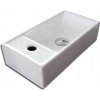 Umývadlo závesné ľavé RICCIA obdĺžnikové - 40,5x21x10cm
