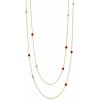 Swarovski e. dlhý náhrdelník Pure Lines, červený sen6010