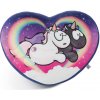 NICI polštář Jednorožec Star Bringer & Moon Keeper 40x28cm srdce GREEN (102048638)