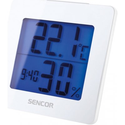 Sencor | Sencor - Meteostanica s LCD displejom a budíkom 1xAA biela | FT0110