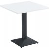 Jedálenský bistro stôl, biela/čierna, 70x70 cm, RINALDO TYP 1