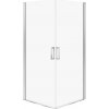Cersanit Moduo, 2-krídlový sprchovací kút 80(dvere) x 80(dvere) x 195cm, 6mm číre sklo, chrómový profil, S601-477